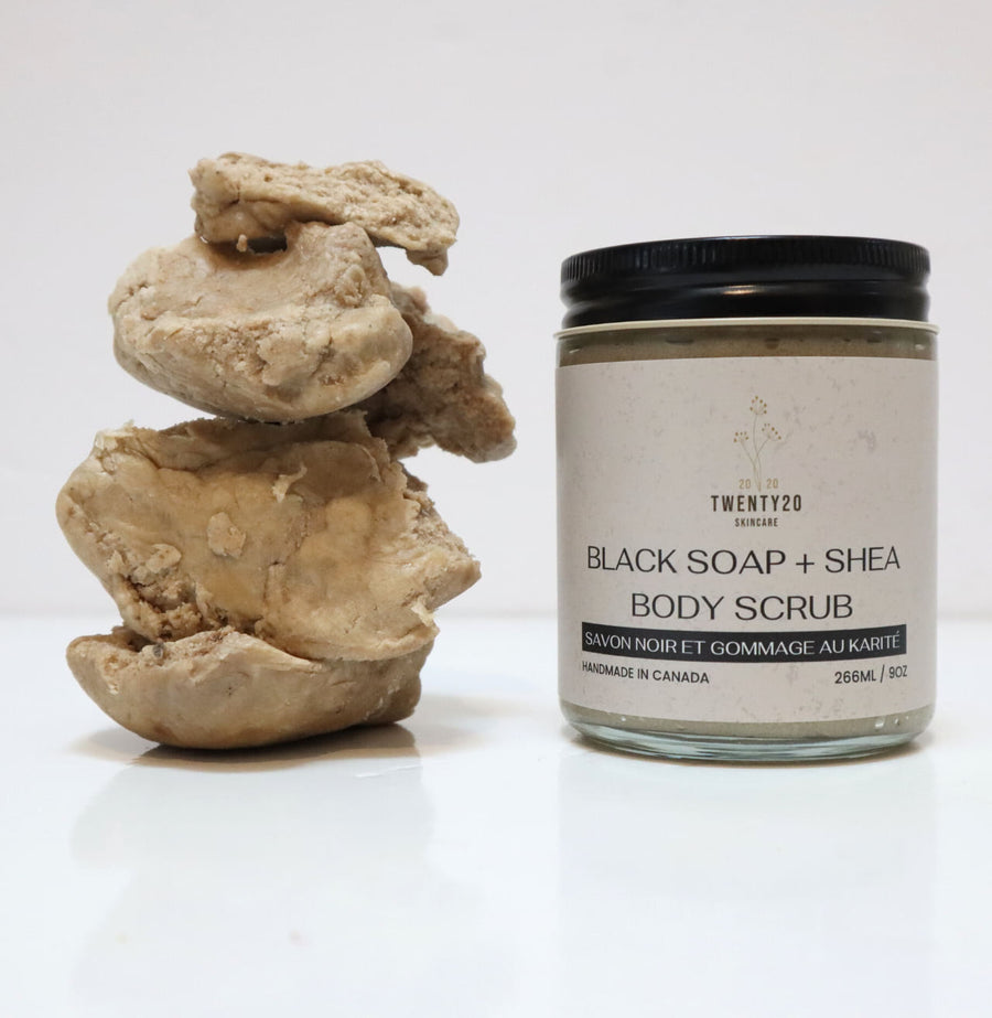 Black Soap Shea Body Scrub — Twenty20 Skincare